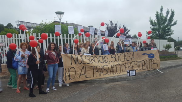 Una de las protestas de las trabajadoras del CAD