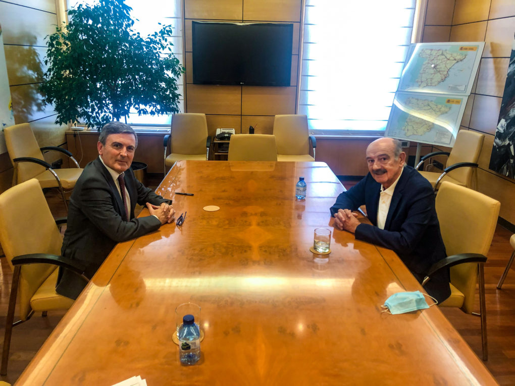 Reunión entre Pedro Saura y José María Mazón. Foto: PRC